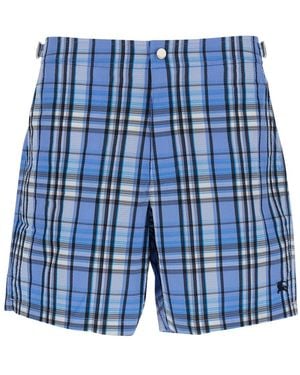 Burberry Swim Shorts Selkirk Sr Polyester Beachwear - Blue