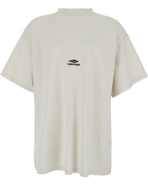 Balenciaga T-Shirt Cotton T-Shirts - White