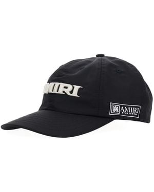 Amiri Baseball Cap With With Logo Lettering Embroidery - Blue