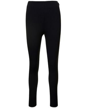 Moncler Leggings With Zipped Pocket - Blue