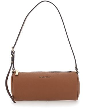 MICHAEL Michael Kors Izzy Sm Barrel Pouchette - Brown