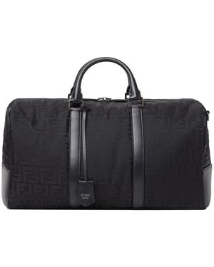 Fendi Suitcase With Adjustable And Removable Shoulder Strap And - Black