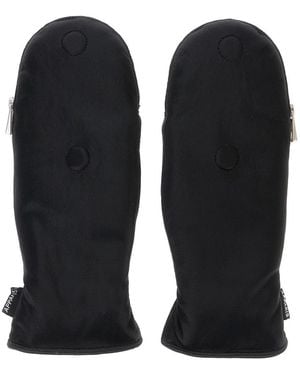 Apparis Noa Gloves With Zip And Synthetic Fur Lining - Black