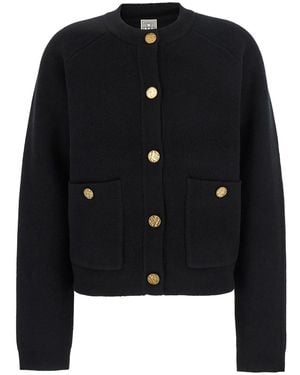 【新品・タグ付き】TOTEMEカーディガン TOTEME/トーテム】RAGLAN-SLEEVE WOOL カーディガン