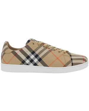 Burberry 'Set' Low-Top Trainer With All-Over Check Pattern - Multicolour