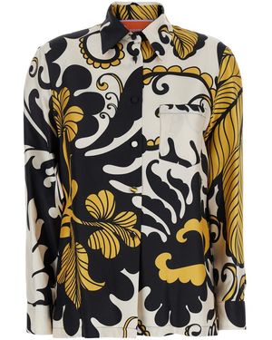 La DoubleJ Camicia 'Boy' Con Stampa Grafica All-Over - Nero