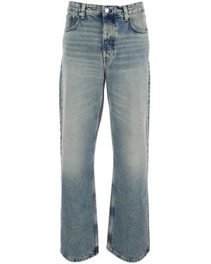 Won Hundred Five-Pocket Jeans With Faded Effect - Blue