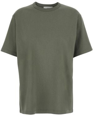 Grifoni T-Shirt With Round Neck And Short Sleeves - Green
