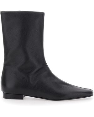 TOTEME Ankle Boots With Pointed Toe - Black