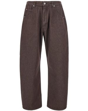 Jacquemus Jeans With Five-Pocket Design - Brown
