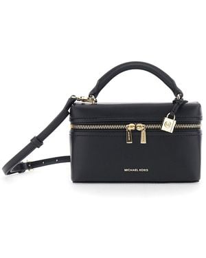 MICHAEL Michael Kors 'Jana' Handbag With Logo Lettering On The F - Black