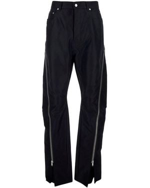 Rick Owens 'Bolan Banana' Pants With Zip Details - Blue