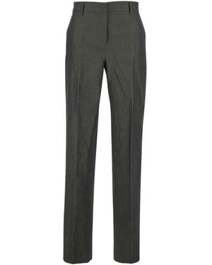 PT Torino 'Ambra' Trousers With Straight Leg - Grey