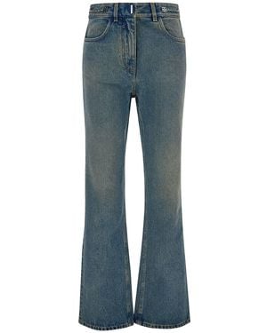 Givenchy Light Bootcut Jeans With 4G Detail - Blue