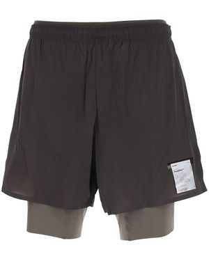 Satisfy Shorts 'Techsilk 8' With Elastic Waistband And Side Pockets In - Grey