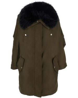 STAND Frankie Coat Shiny Nylon - Green