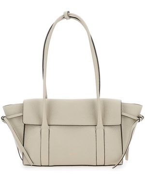 Mulberry Borsa A Spalla 'Small Bayswater' Con Logo Laminato - Bianco