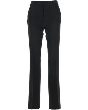 PT Torino Pants With Belt Loops And Flared Leg - Black