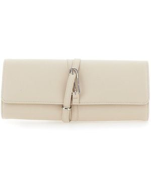Liffner Leather Belt Clutch Bag For - Natural