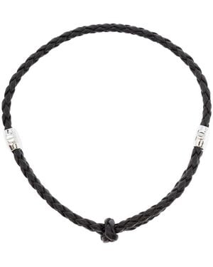 Bottega Veneta Leather Bracelet - Black