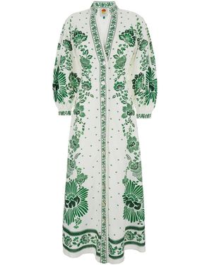 FARM Rio Maxi Dress With Forest Print - Green