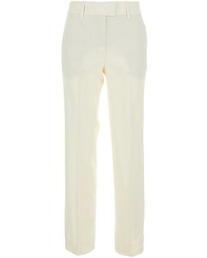 Grifoni Trousers With Side Pockets And High Waist For - White
