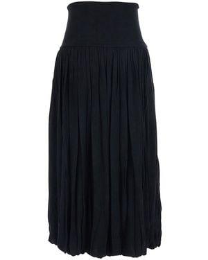 TOTEME Skirt Soft Gathered Viscose - Blue