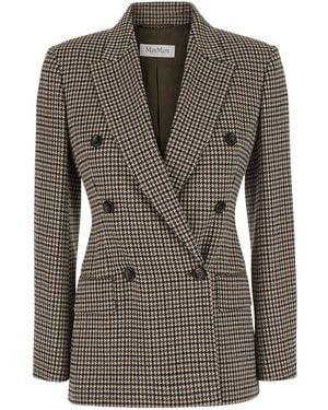 Max Mara Double-Breasted Jacket Eccelso - Black