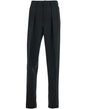 Tom Ford Pants With High Waist And Pences - Black