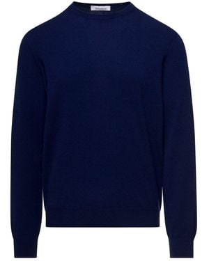 GAUDENZI Maglioncino Girocollo A Maniche Lunghe - Blu