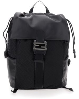 Fendi Zaino Baguette Nylon M - Black