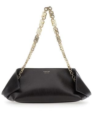 Ferragamo Scarf Bag - Black