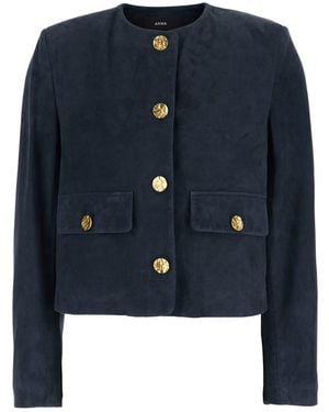 Arma Giubbotto 'Lorenne' Con Scollo Rotondo E Tasche Applicate Sul Fronte - Blue