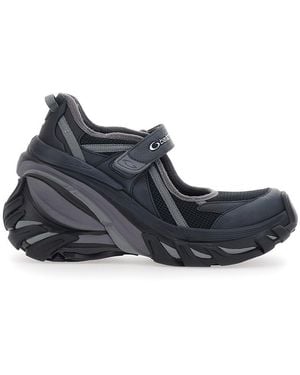Balenciaga Sneakers 'Mary Jane Hydra' With Wedge And Logo Lettering On - Blue