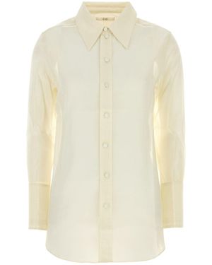 Co. Ivory Tton Blend Shirt - White