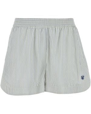 Stella McCartney Embroidered Silk Shorts - Grey