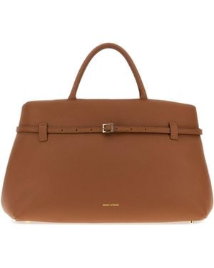 MANU Atelier Caramel Leather Le Cambon 40 Handbag - Brown