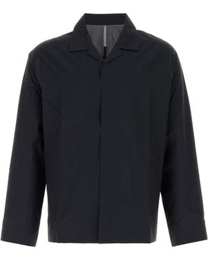 Veilance Black Nylon Blend Shirt - Blue