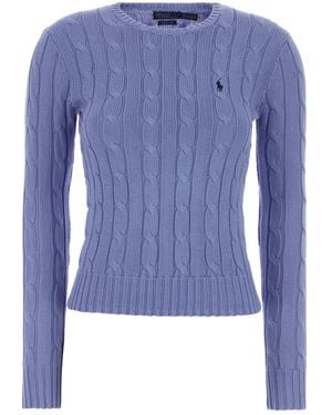 Polo Ralph Lauren Cerulean Blue Cotton Sweater