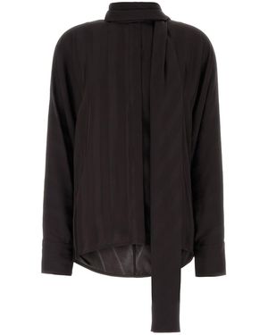 Sportmax Dark Viscose Corsaro Shirt - Black