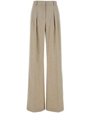 ANDAMANE Melange Sand Stretch Twill Nathalie Pant - Natural