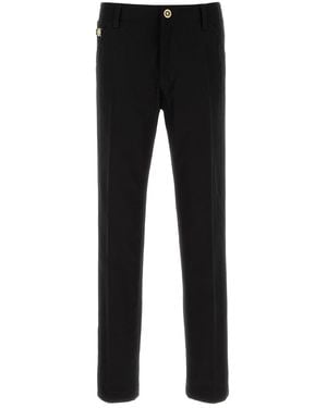 Versace Black Gabardine Chino Pant