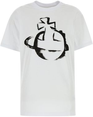 Vivienne Westwood Cotton Oversize Sweatshirt in White | Lyst