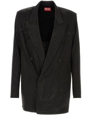 DIESEL Stretch Acetate J-Pekka Blazer - Black