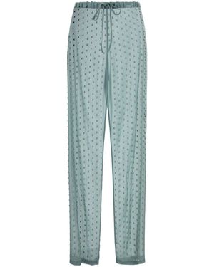 Dries Van Noten Pantalone Pachas in crepe carta da zucchero - Verde