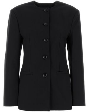 Anine Bing Black Twill Huds Blazer