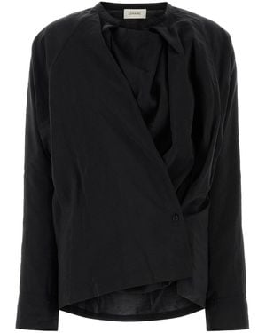 Lemaire Black Silk Blend Top