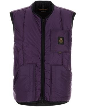 Refrigiwear Purple Nylon Twingo Sleeveless Jacket