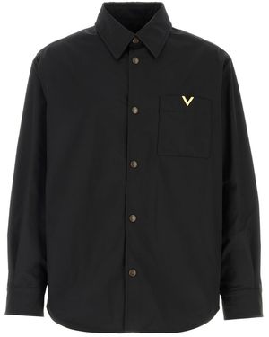 Valentino Garavani Black Stretch Polyester Shirt