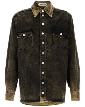 NAMACHEKO Camicia Hank in denim nero